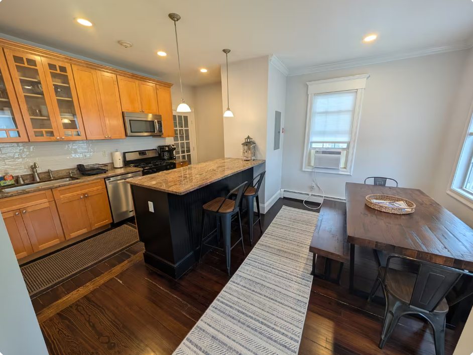 Kitchen and dining area