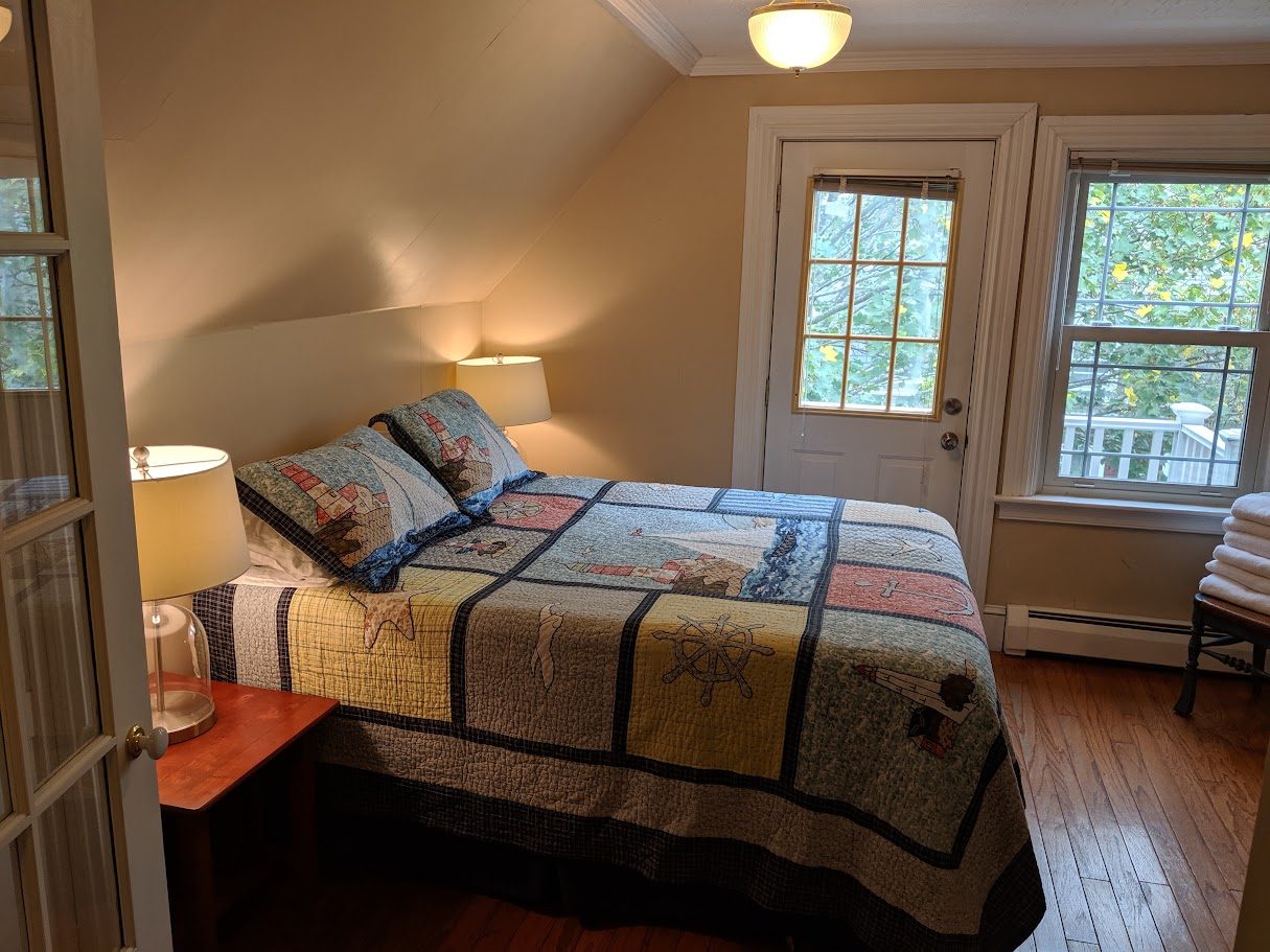 Main queen bedroom in the 3rd floor suite